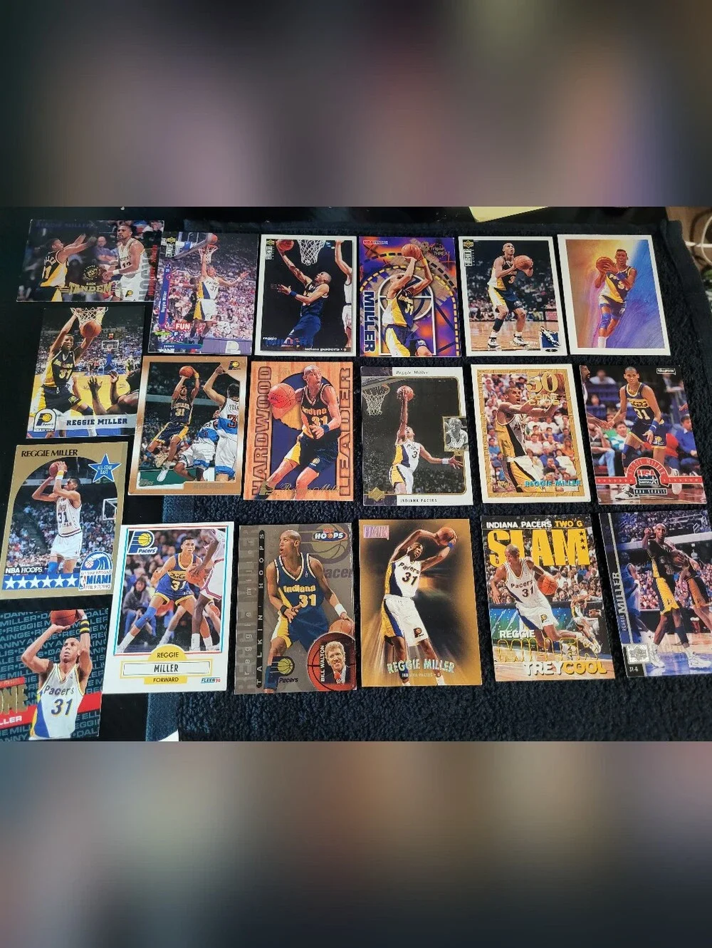 Reggie Miller Trading Card Lot